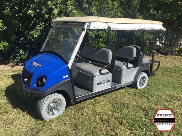Blue Club Car 6 Passenger Golf Cart affordable golf cart rental, golf cart rent berkeley