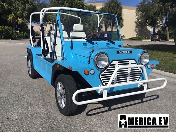 Blue Mokee 4 Passenger Golf Cart affordable golf cart rental, golf cart rent berkeley