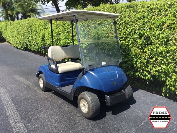 Blue Yamaha 2 Passenger Golf Cart affordable golf cart rental, golf cart rent berkeley