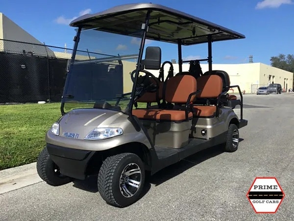 Champagne Advanced EV 6 Passenger Golf Cart affordable golf cart rental, golf cart rent berkeley