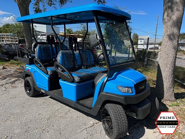 Ocean Blue Bintelli Beyond 6 Passenger Golf Cart affordable golf cart rental, golf cart rent berkeley
