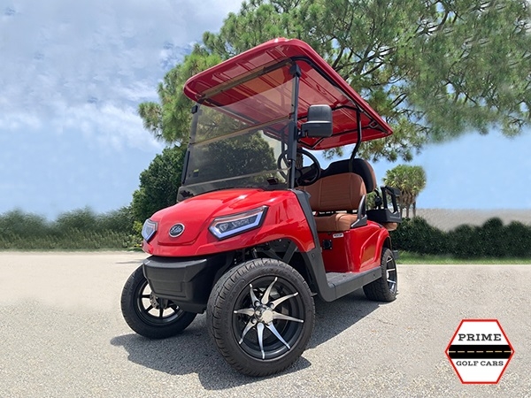 Red Elite EV 4 Passenger Golf Cart affordable golf cart rental, golf cart rent berkeley