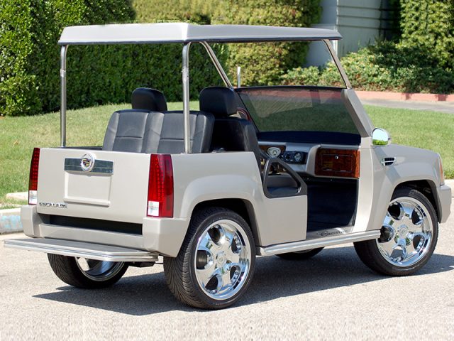 Silver Escalade Golf Cart affordable golf cart rental, golf cart rent berkeley