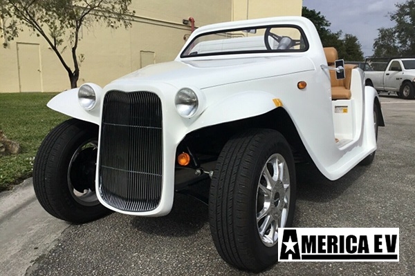 White America EV California Roadster 4 Passenger Golf Cart golf cart rental berkeley, berkeley golf cart rental